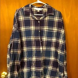 Lot of 2 women’s flannel shirts